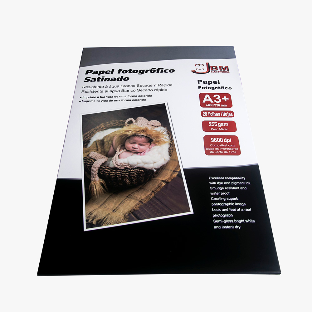 Papel fotografico satinado A3+ JBM