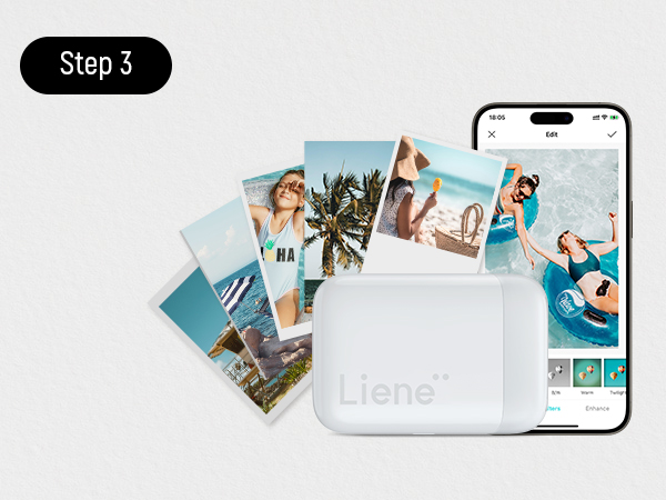 Impresora Fotográfica Portátil Liene Pearl K100 2x3" Zink (Sin Tinta) - Incluye 10 Hojas - Imagen 14